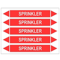 Značení potrubí, sprinkler